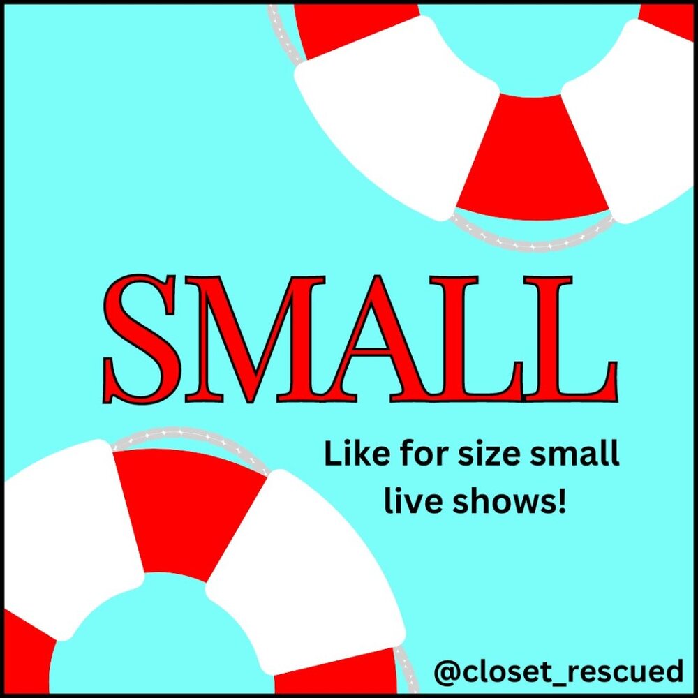 SIZE SMALL Live Shows! SHOW THURSDAY 5pm est - Like for notifications!